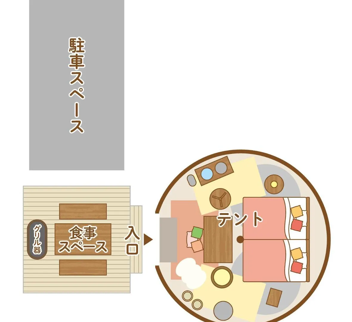 Lüks kamp alanı The Lantown Ashibetsu Otel